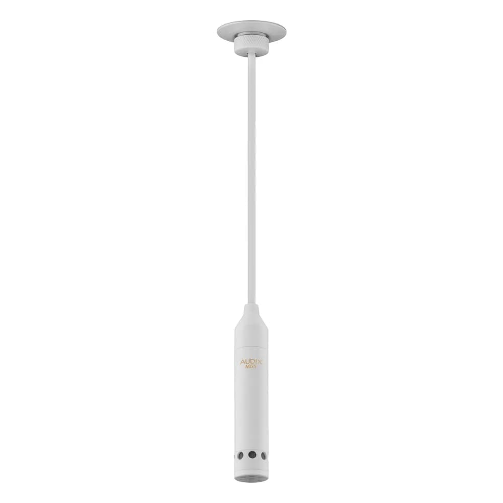 Audix M55W – Micrófono de Techo Colgante Cardioide Blanco para Conferencias