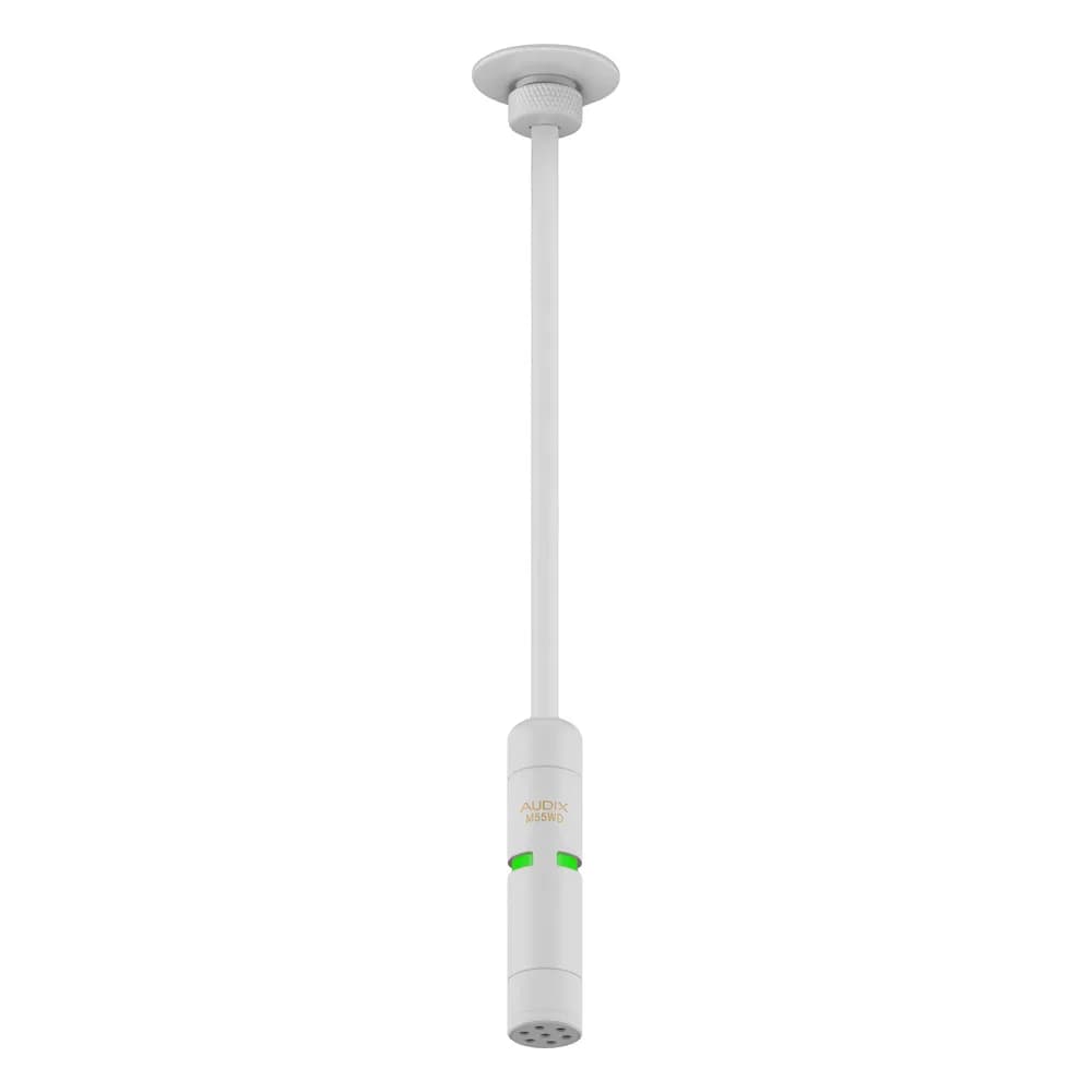 Audix M55W – Micrófono de Techo Colgante Cardioide Blanco para Conferencias