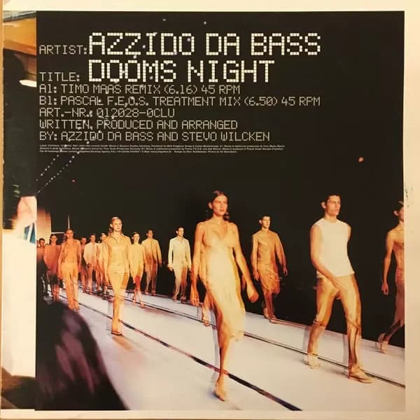 Azzido Da Bass - Dooms Night (Vinilo usado VG+)