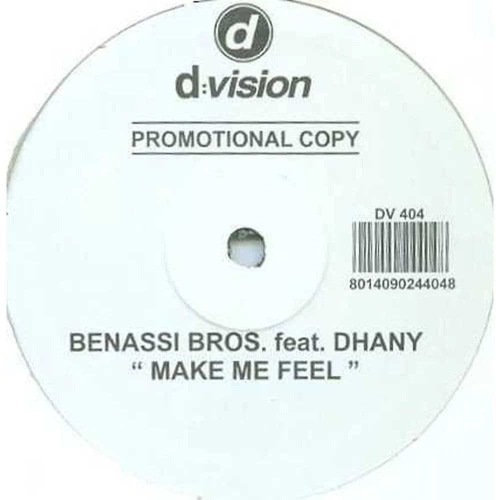 Benassi Bros. Feat. Dhany - Make Me Feel (12", S/Sided, Promo) (Vinilo usado VG+)