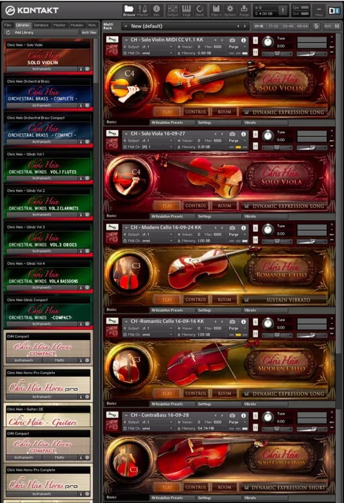 Best Service Chris Hein Solo Strings Complete – la biblioteca completa de cuerdas solistas (Descarga Digital)