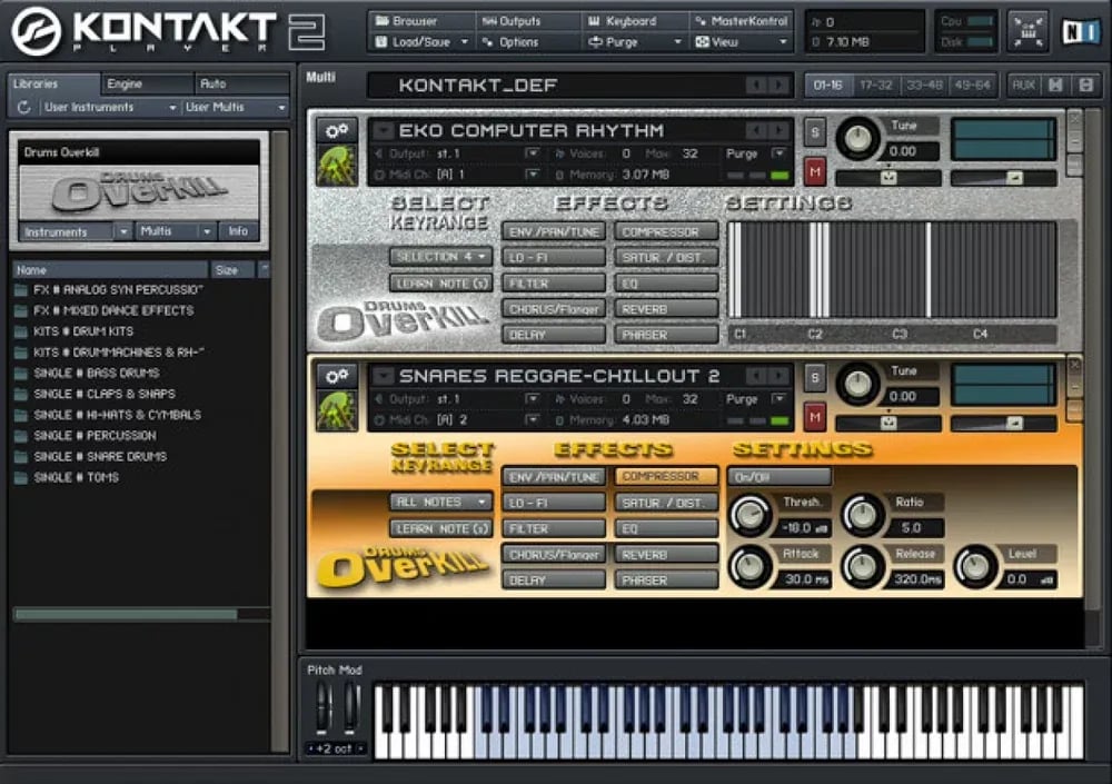 Best Service Drums Overkill – más de 27.000 sonidos de batería y percusión (Descarga Digital) - Variante en LEMM DJ Store