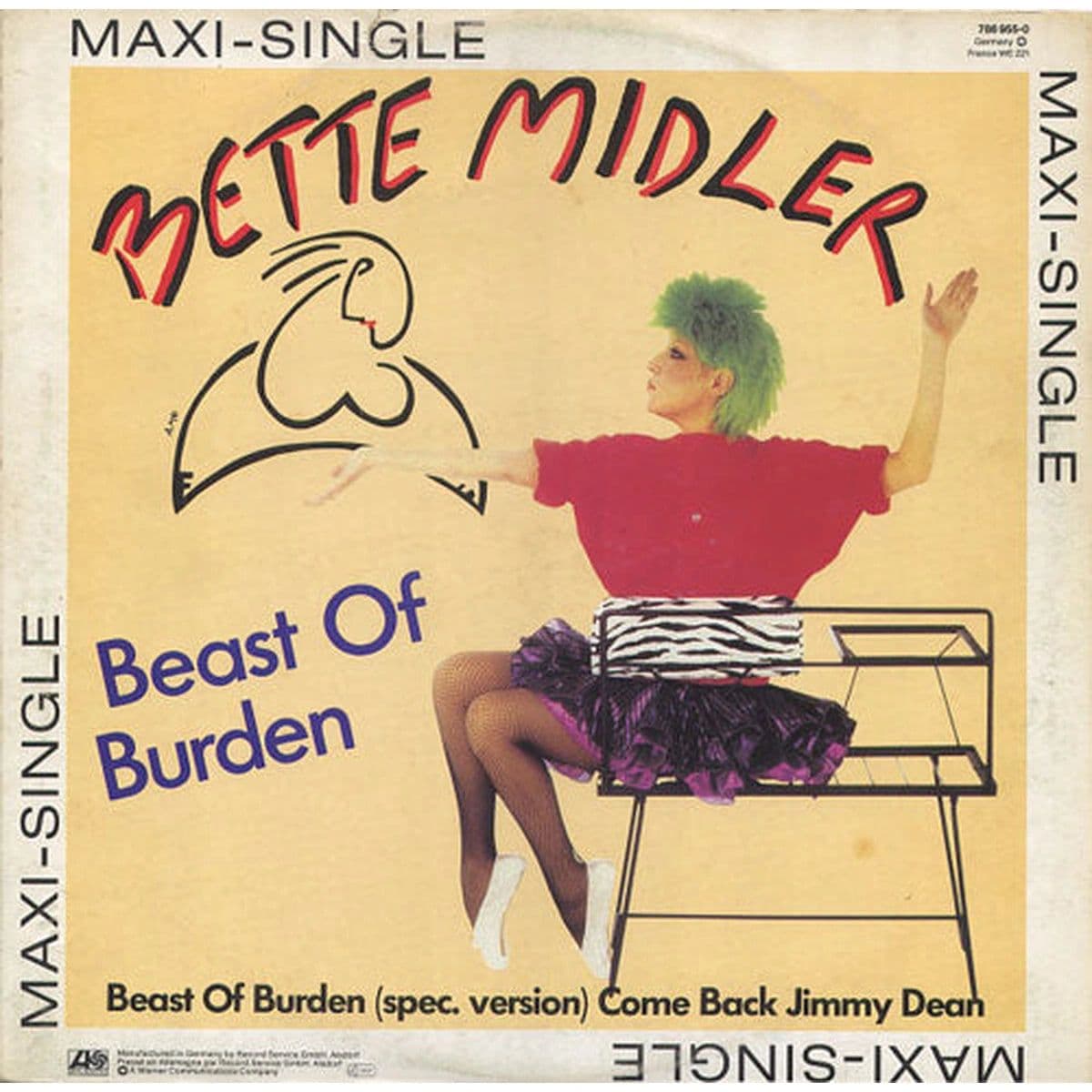 Bette Midler – Beast Of Burden (Vinilo usado) (VG+) BOX 1 B