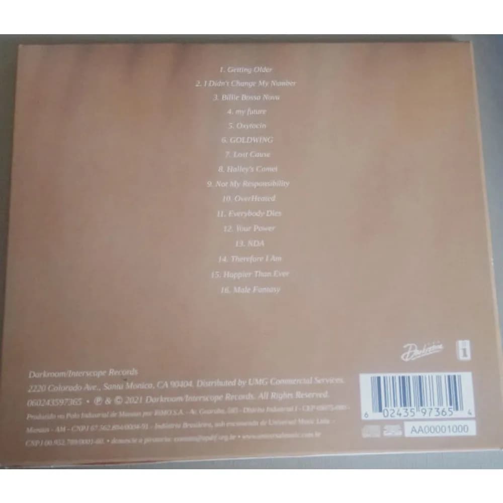 Billie Eilish - Happier Than Ever (CD nuevo)