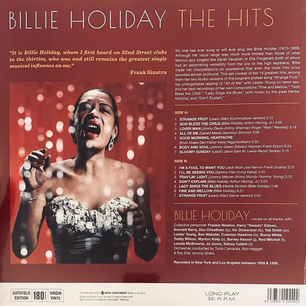 Billie Holiday - The Hits (Vinilo LP nuevo)