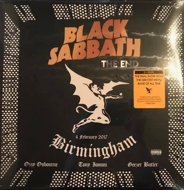 Black Sabbath - The End (4 February 2017 - Birmingham) (Vinilo Triple 3LP nuevo)