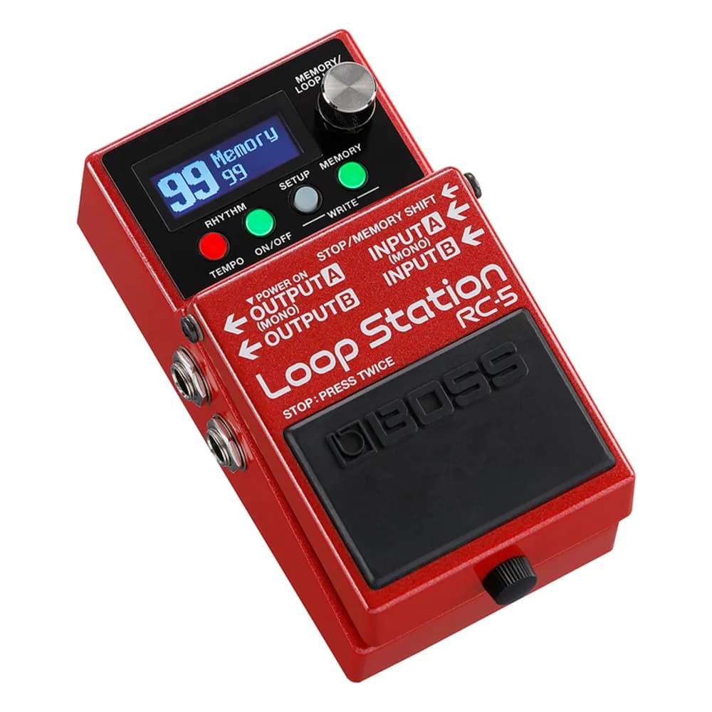 BOSS RC-5 Loop Station – Pedal Looper Estéreo con Pantalla, Ritmos y MIDI