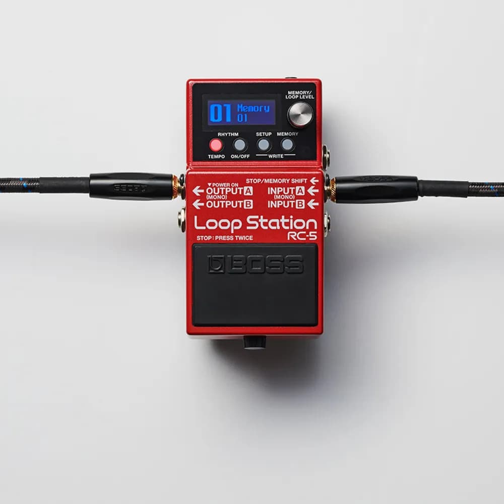 BOSS RC-5 Loop Station – Pedal Looper Estéreo con Pantalla, Ritmos y MIDI