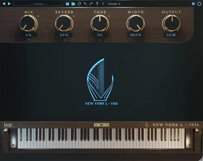 BOZ Digital Labs New York L 1926 Pro – Piano de Cola Virtual Vintage Sampleado (Descarga Digital)