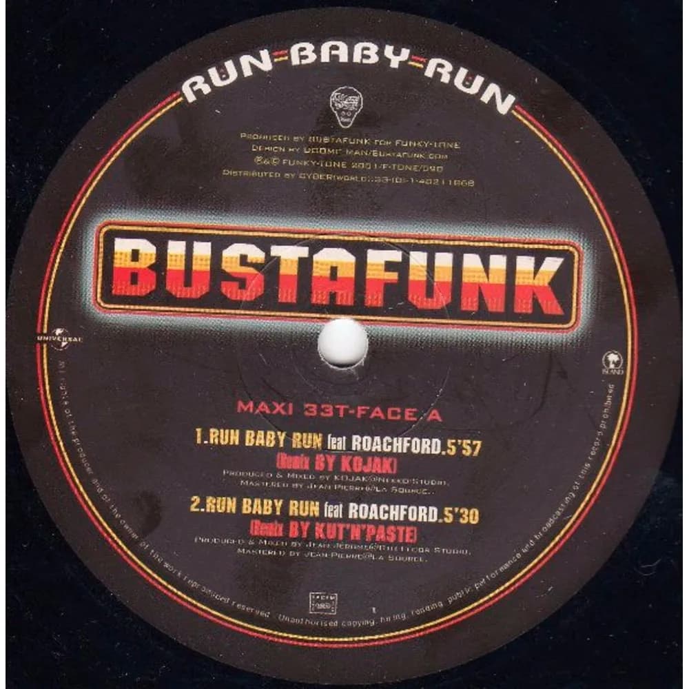 Busta Funk - Run Baby Run (Vinilo 12" usado VG+)