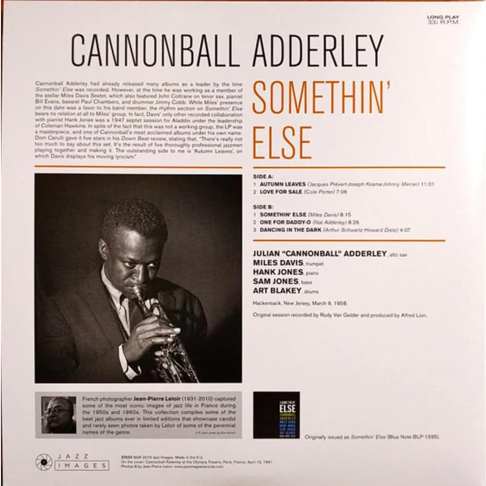 Cannonball Adderley - Somethin' Else (LP nuevo)
