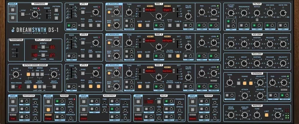 Cherry Audio Dreamsynth – Sintetizador Híbrido Virtual (Descarga Digital)