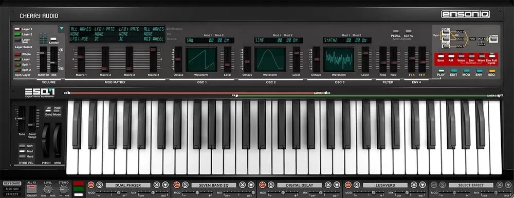 Cherry Audio Ensoniq ESQ-1 – Sintetizador Virtual (Descarga Digital) - Variante en LEMM DJ Store