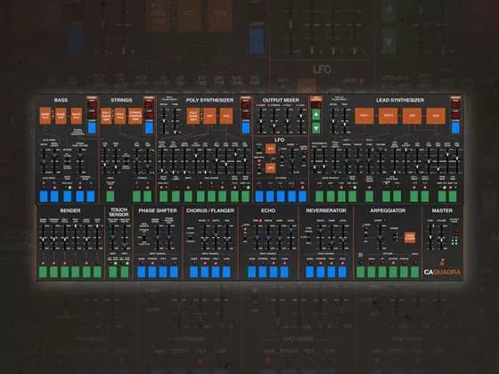 Cherry Audio Quadra – Sintetizador Virtual de Cuatro Secciones (Descarga Digital)