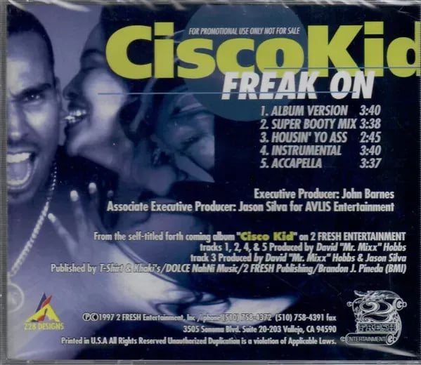 Cisco Kid – Freak On (CD Single promocional usado VG+) - Variante en LEMM DJ Store