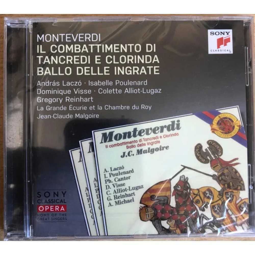 Claudio Monteverdi - Andras Laczó · Isabelle Poulenard · Dominique Visse · Colette Alliot-Lugaz · Gregory Reinhart · La Grande Ecurie Et La Chambre Du Roy · Jean-Claude Malgoire - Il Combattimento Di Tancredi E Clorinda; Ballo Delle Ingrate (CD nuevo)