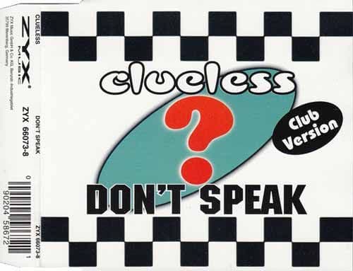 Clueless – Don't Speak (Club Version) (CD Maxi Single) usado (VG+) maleta