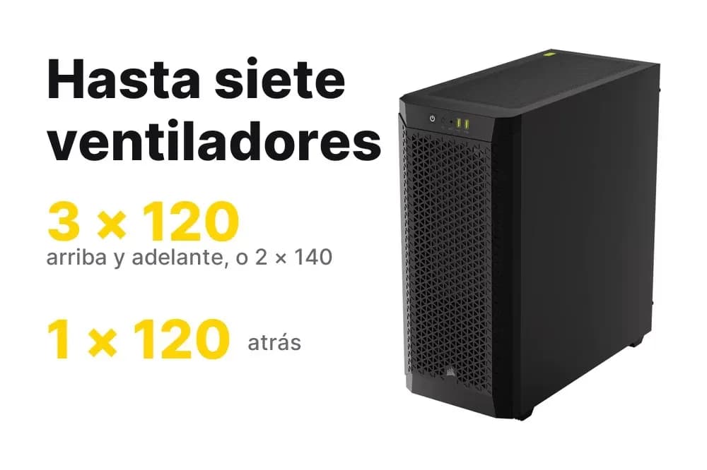 Corsair 480T Airflow – Gabinete ATX con vidrio templado