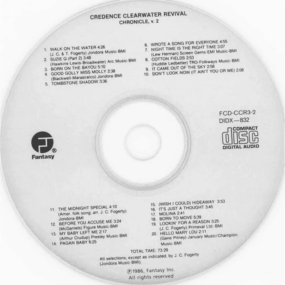 Creedence Clearwater Revival - Chronicle Volume Two Twentyy Great Ccr Classics) (CD nuevo)