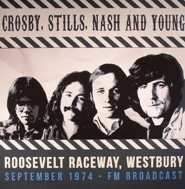Crosby Still Nash Y Young - Roosevelt Raceway Westbury September 1974 Fm Broadcast (Vinilo LP nuevo)