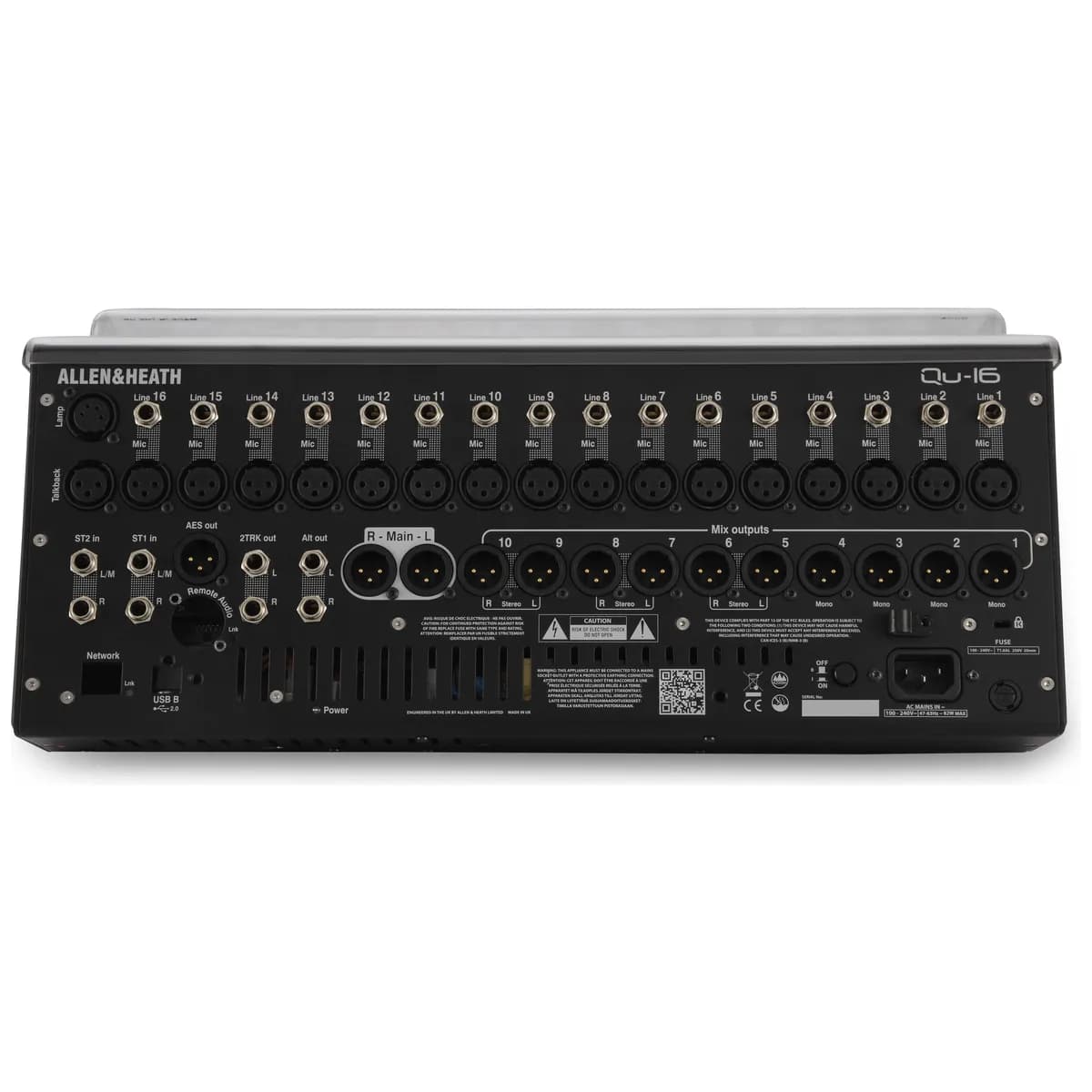 Decksaver – Tapa Protectora para Allen & Heath Qu-16