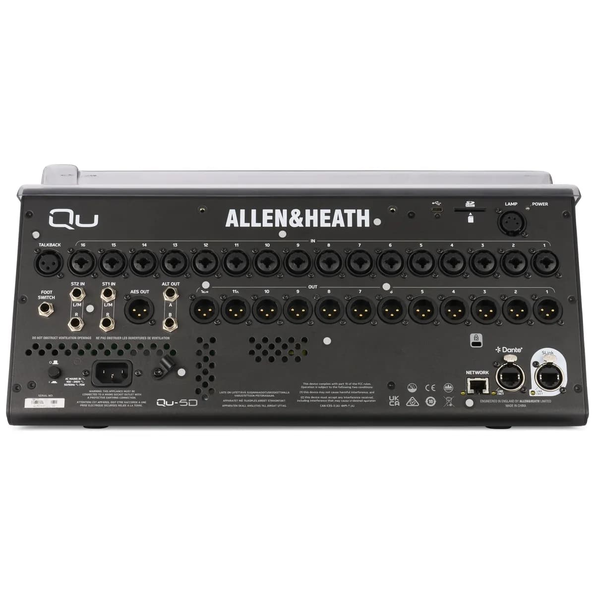 Decksaver – Tapa Protectora para Allen & Heath Qu-5 y Qu-5D