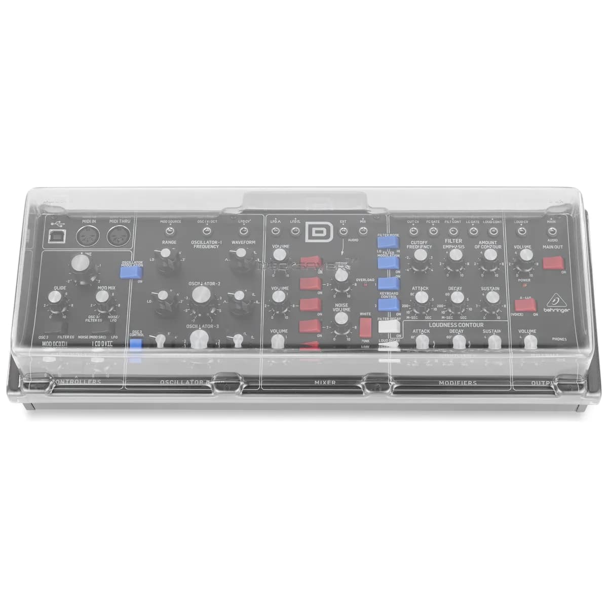 Decksaver – Tapa Protectora para Behringer Model D, Wasp Deluxe, CAT y Solina