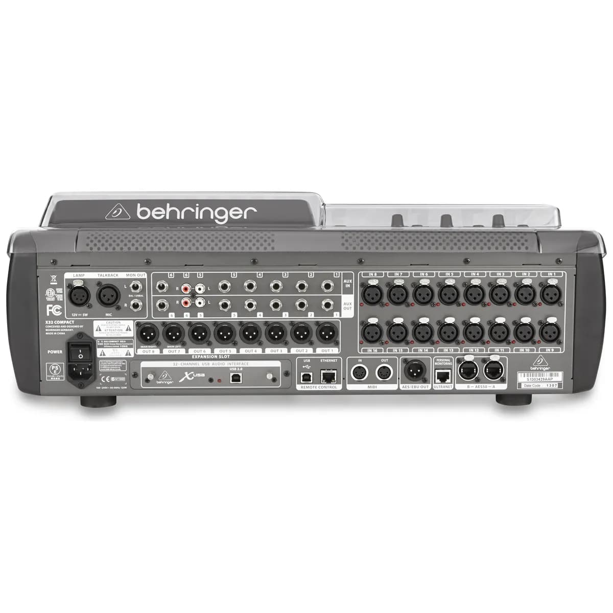 Decksaver – Tapa Protectora para Behringer X32 Compact