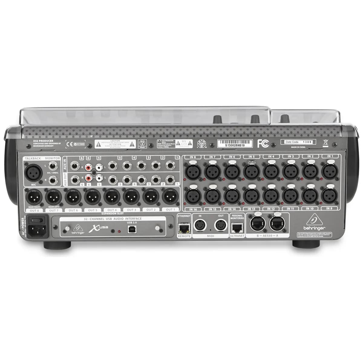Decksaver – Tapa Protectora para Behringer X32 Producer