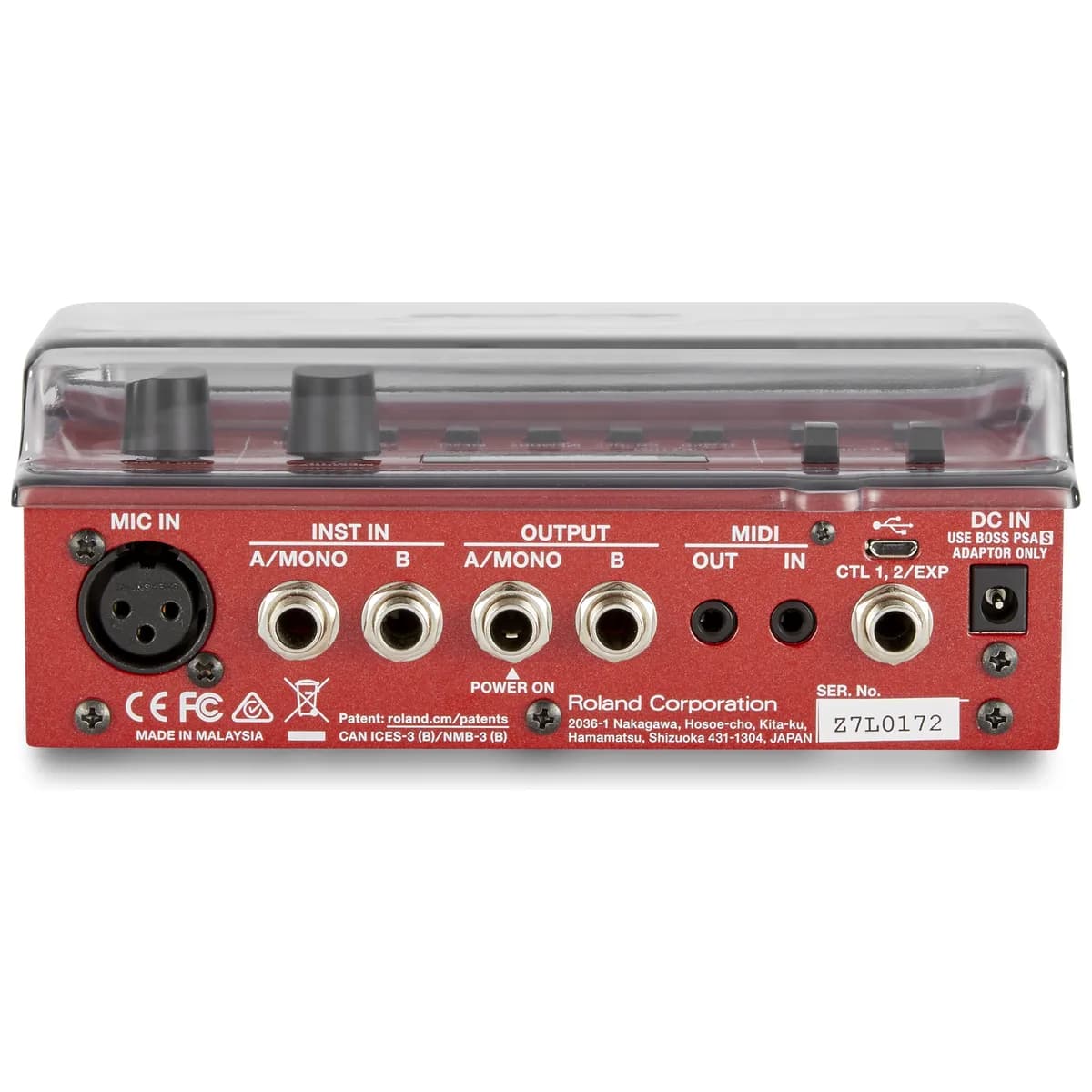 Decksaver – Tapa Protectora para Boss DD-500, MD-500, RV-500 y RC-500