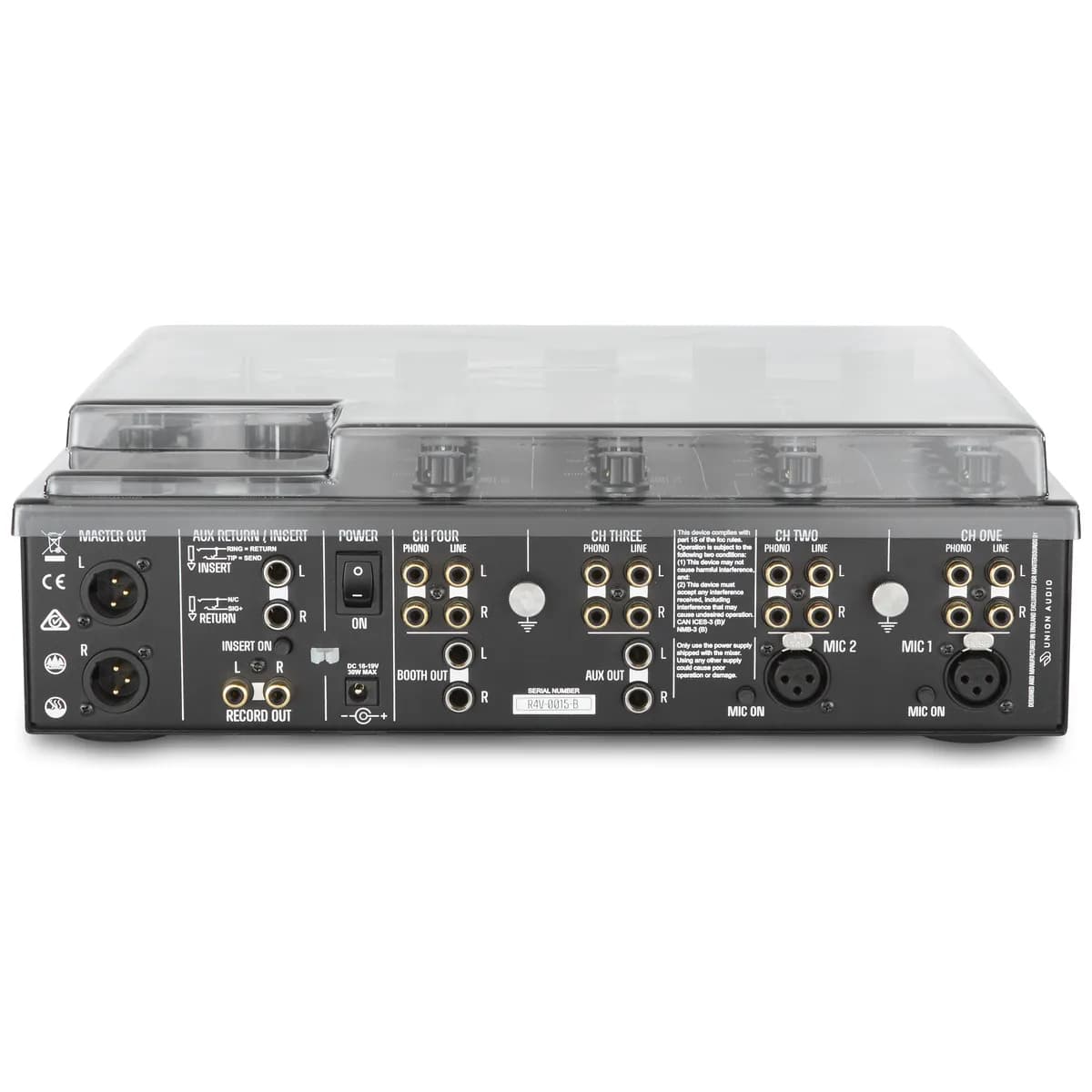 Decksaver – Tapa Protectora para Mastersounds Radius Four Valve y Union Audio four.valve