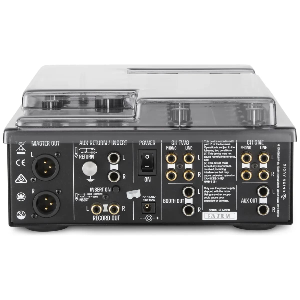Decksaver – Tapa Protectora para Mastersounds Radius Two Valve y Union Audio two.valve