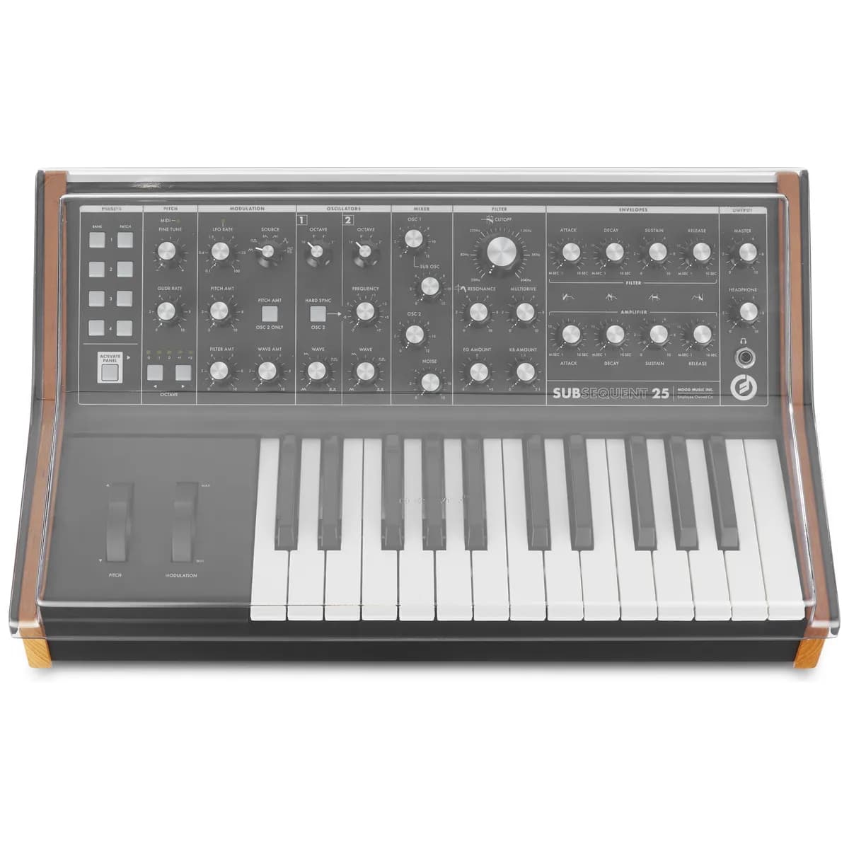 Decksaver – Tapa Protectora para Moog Subsequent 25 y Sub Phatty