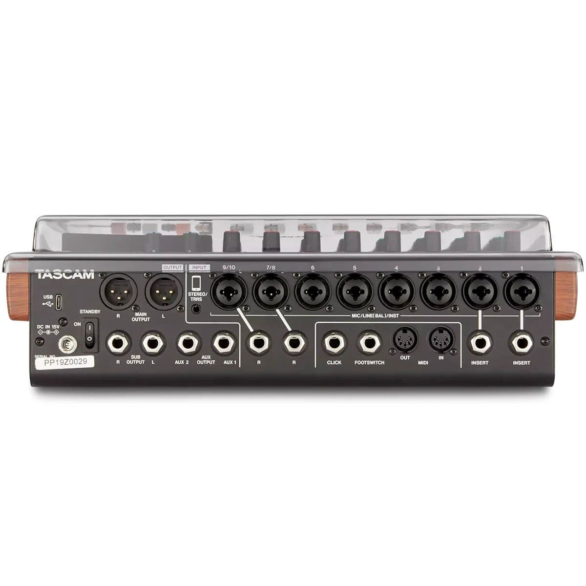 Decksaver – Tapa Protectora para Tascam Model 12