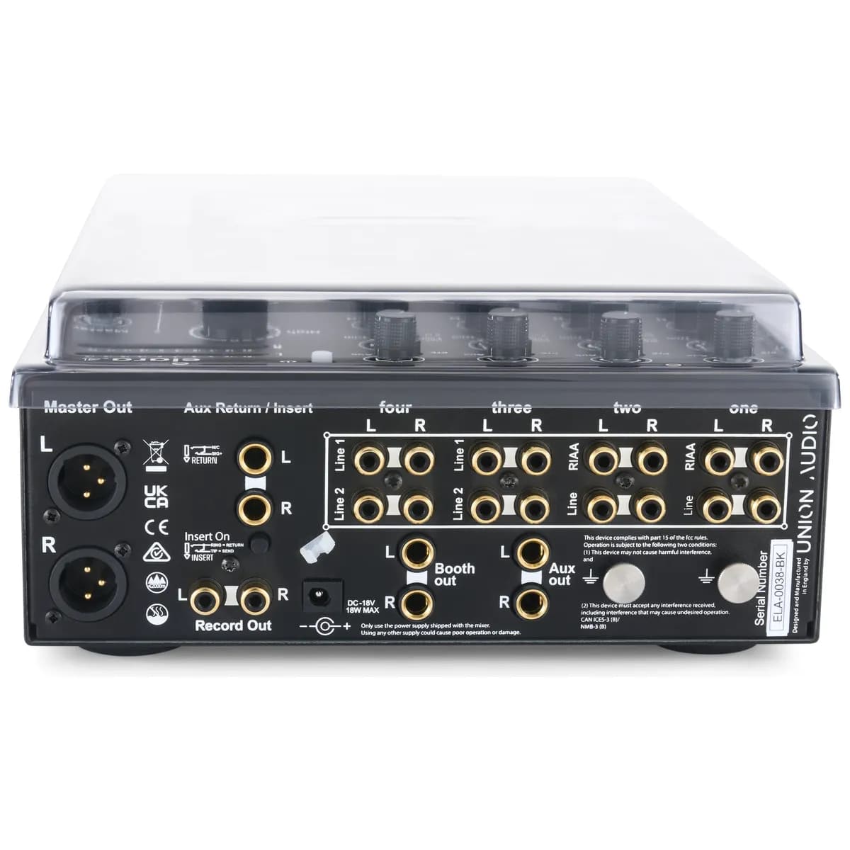 Decksaver – Tapa Protectora para Union Audio Elara.4 MK1 y MK2
