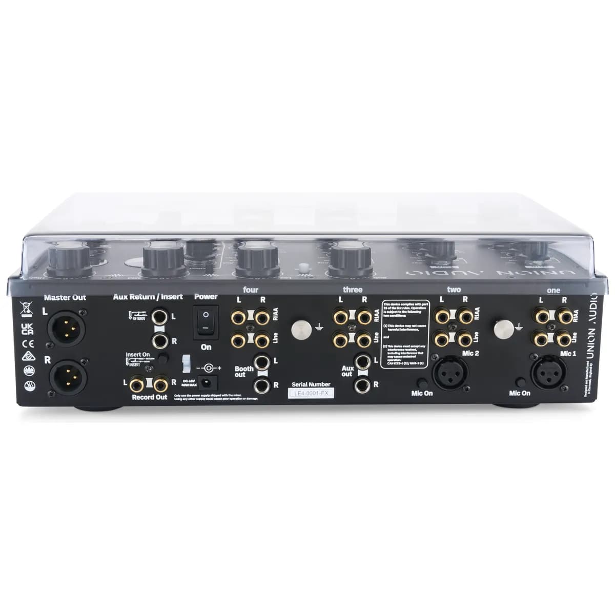Decksaver – Tapa Protectora para Union Audio Orbit.4 LE y Orbit.4 LE FX