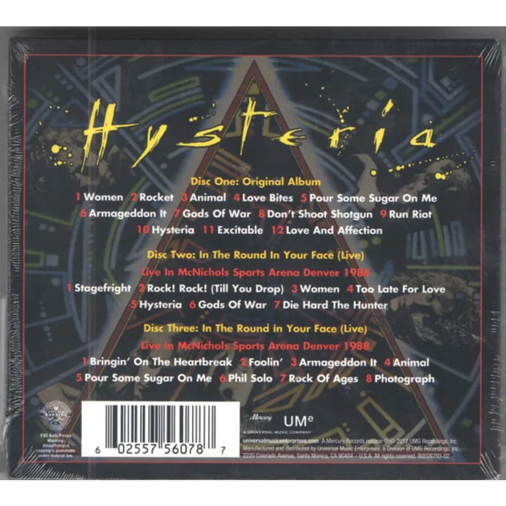 Def Leppard - Hysteria (CD Triple (3CD) nuevo)
