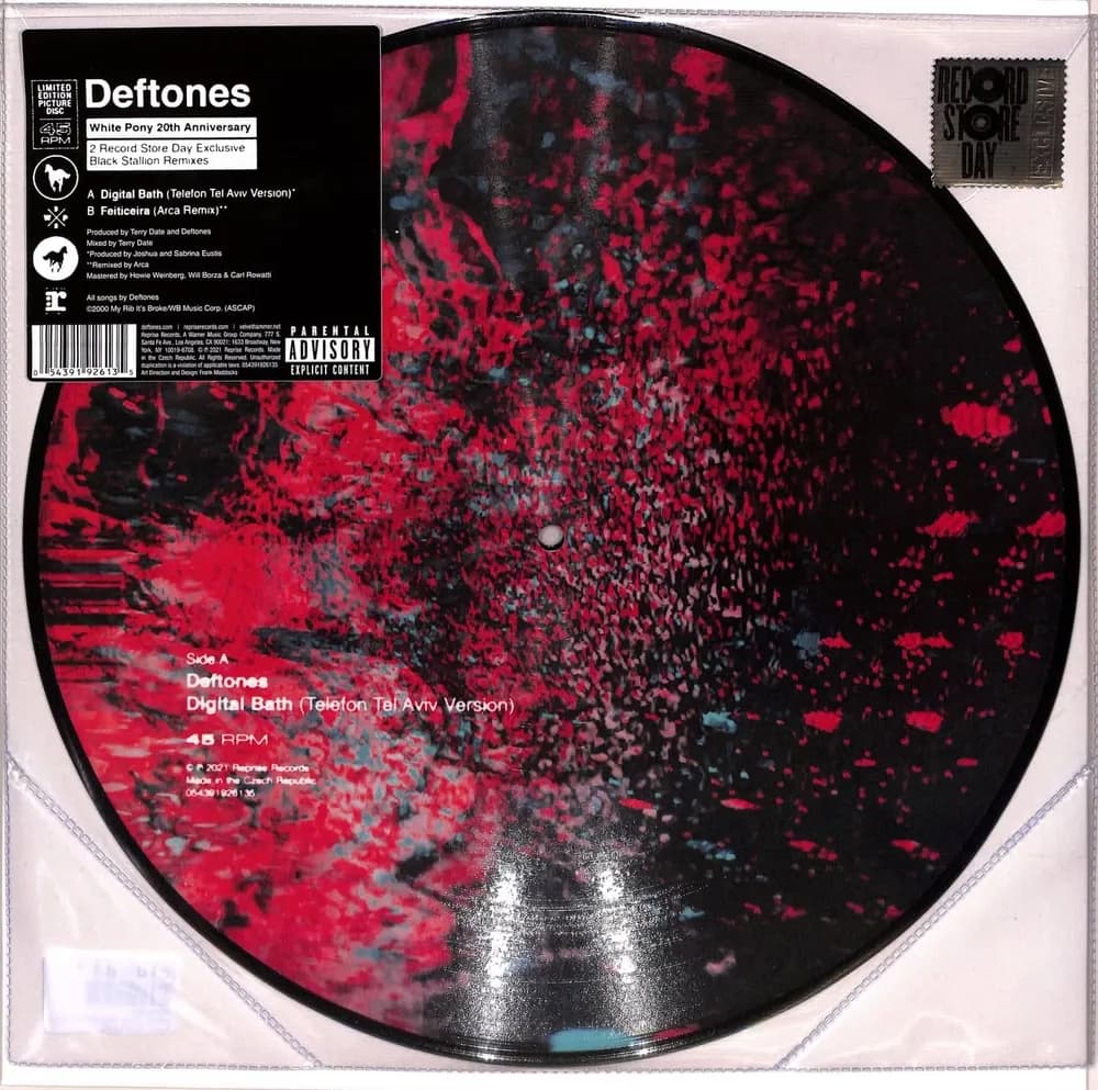 Deftones - Digital Bath (Telefon Tel Aviv Version) / Feiticeira (Arca Remix) (Vinilo Picture Disc nuevo)