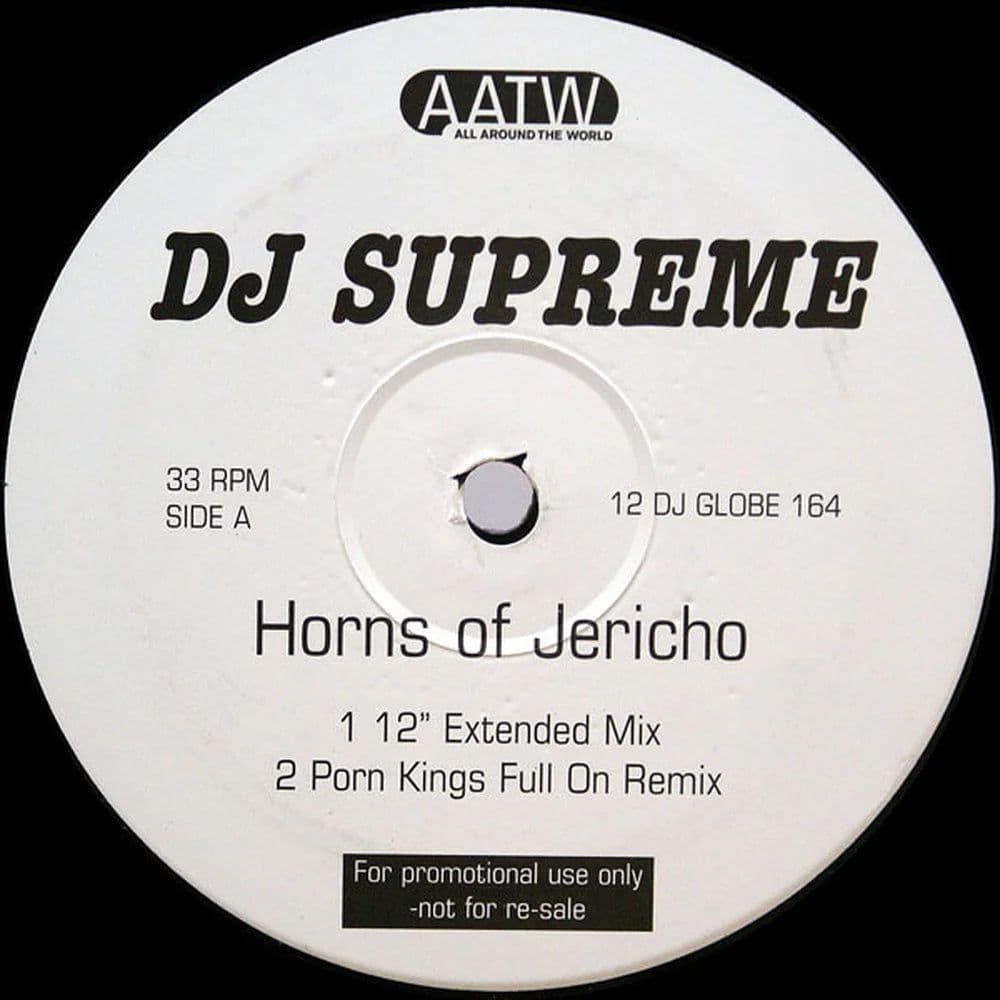 DJ Supreme - Horns Of Jericho (2x12", Promo) (Vinilo usado VG+)