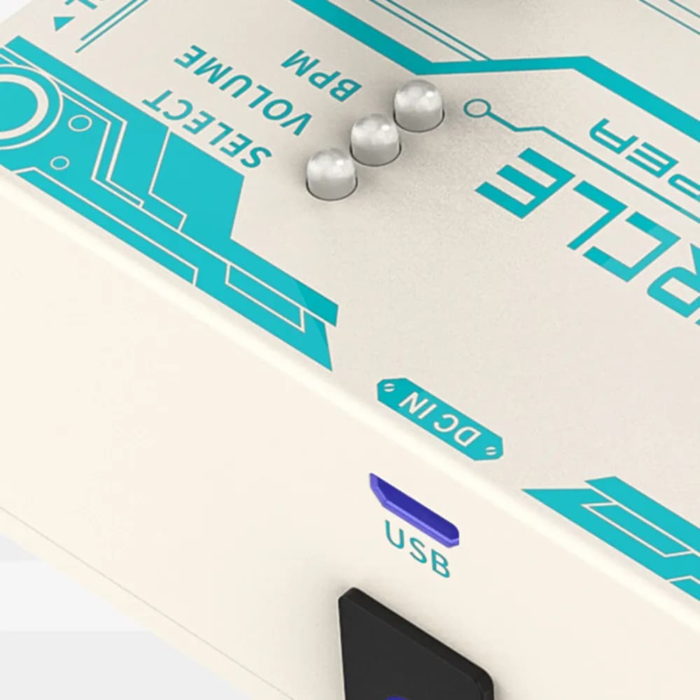 Donner Circle Looper – Pedal Looper con Caja de Ritmos, 40 Memorias y Barra de Progreso