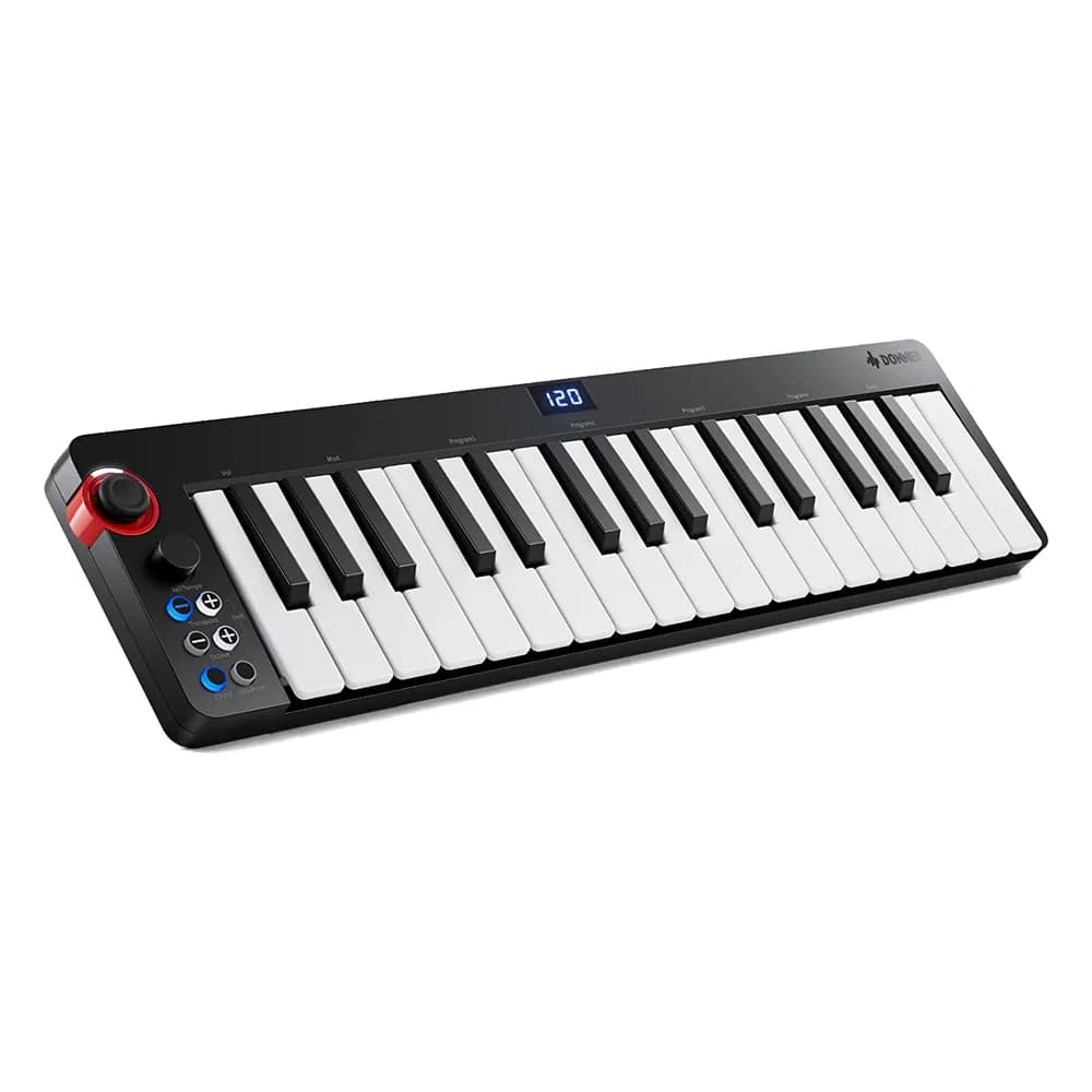 Donner N-32 – Teclado MIDI USB de 32 Teclas con Acordes, Secuenciador y Joystick de Pitch