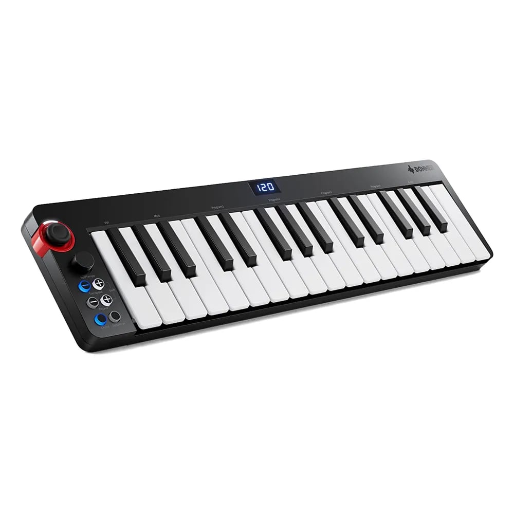 Donner N-32 – Teclado MIDI USB de 32 Teclas con Acordes, Secuenciador y Joystick de Pitch - Variante en LEMM DJ Store