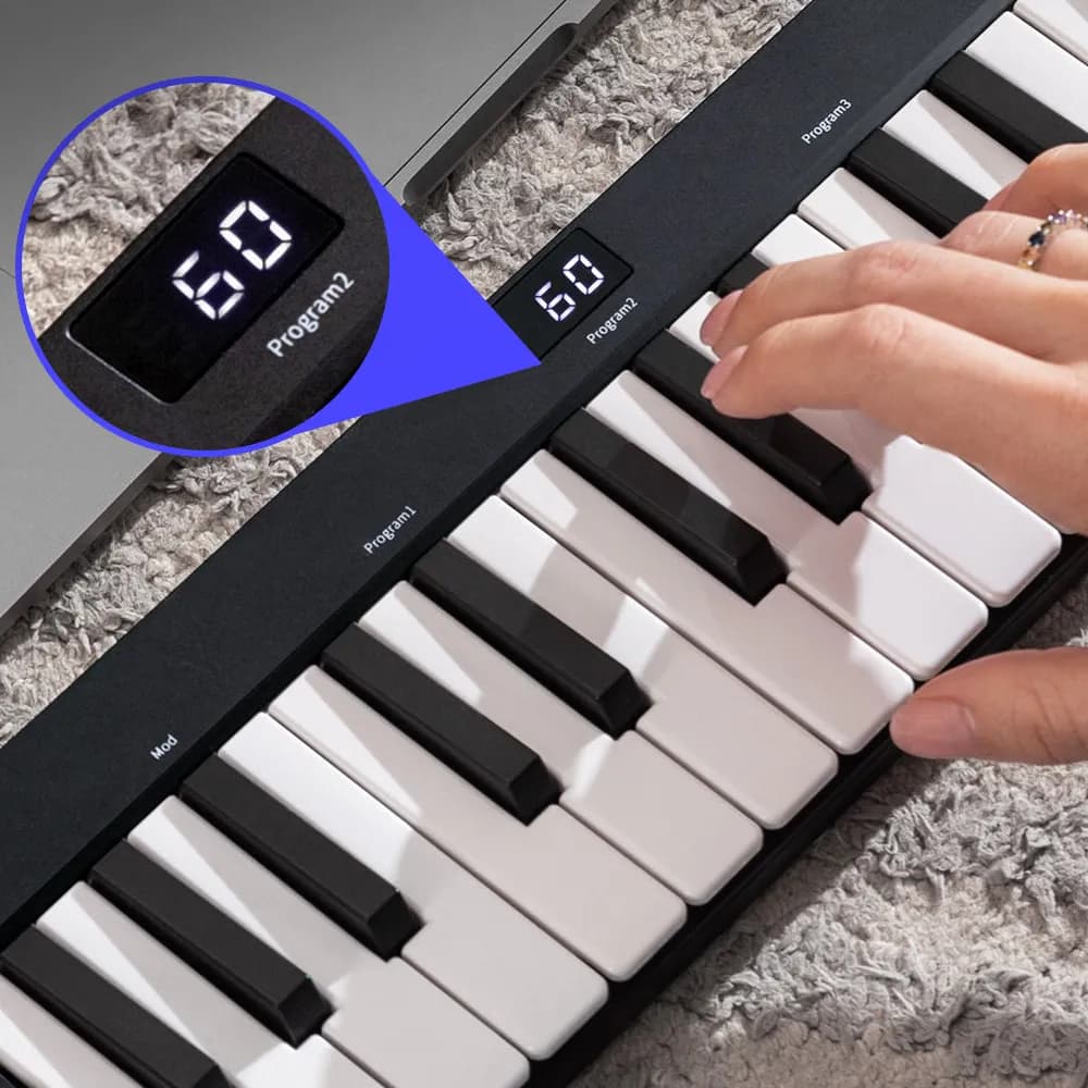 Donner N-32 – Teclado MIDI USB de 32 Teclas con Acordes, Secuenciador y Joystick de Pitch