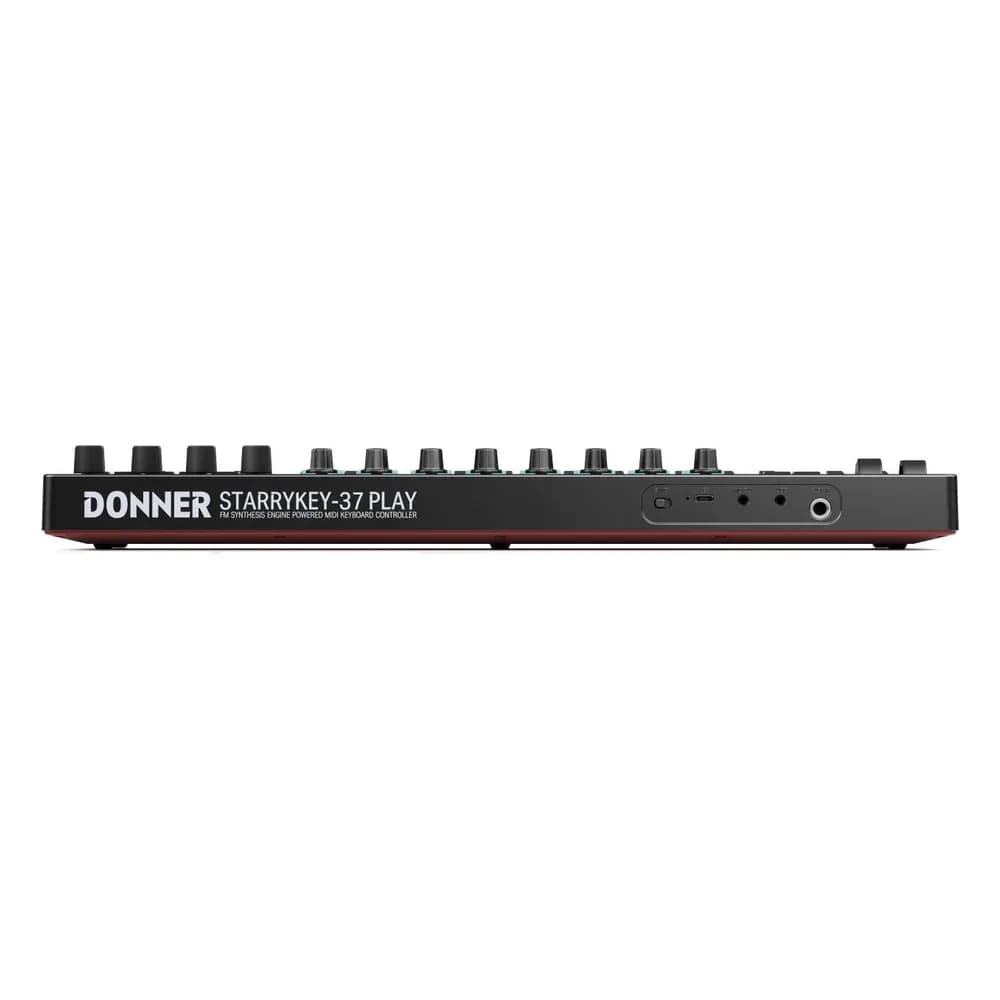Donner STARRYKEY-37 PLAY – Teclado MIDI de 37 Teclas con 128 Sonidos, Pads y Conexión Inalámbrica