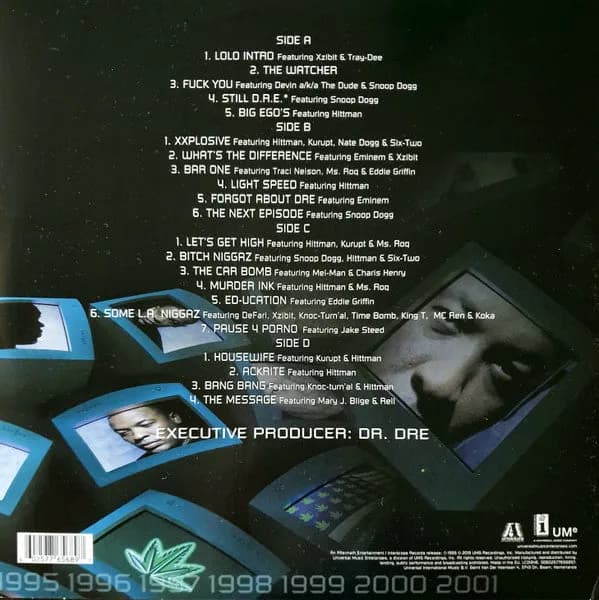 Dr. Dre - 2001 (Vinilo Doble 2LP nuevo)