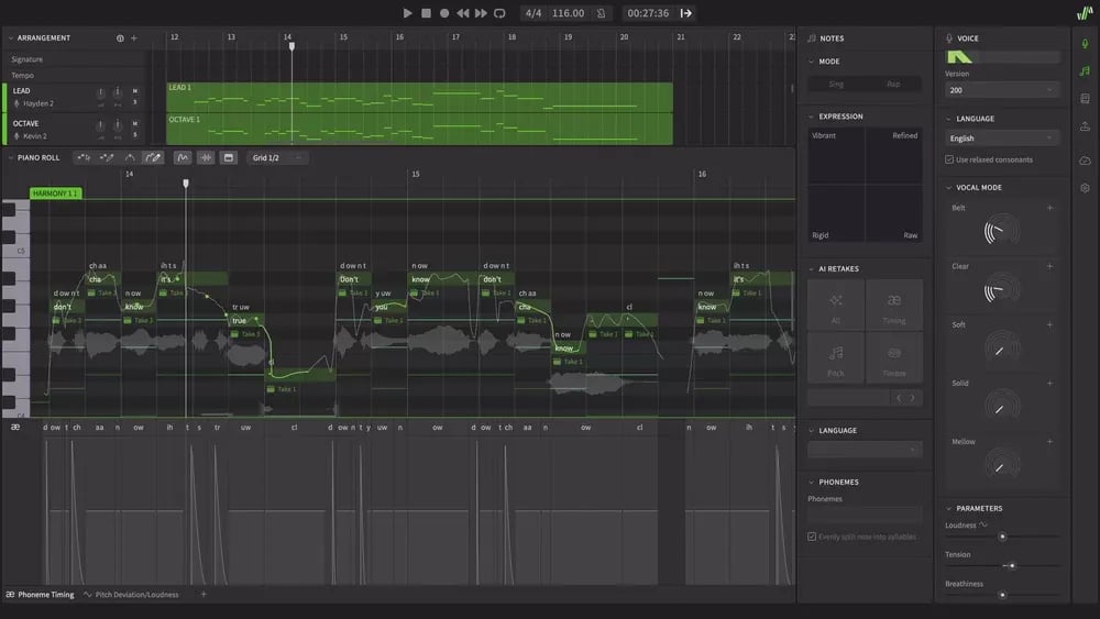 Dreamtonics Synthesizer V Studio 2 Pro – Sintetizador de Voz Cantada con IA, 3 Voces en Mandarín (Descarga Digital) - Variant