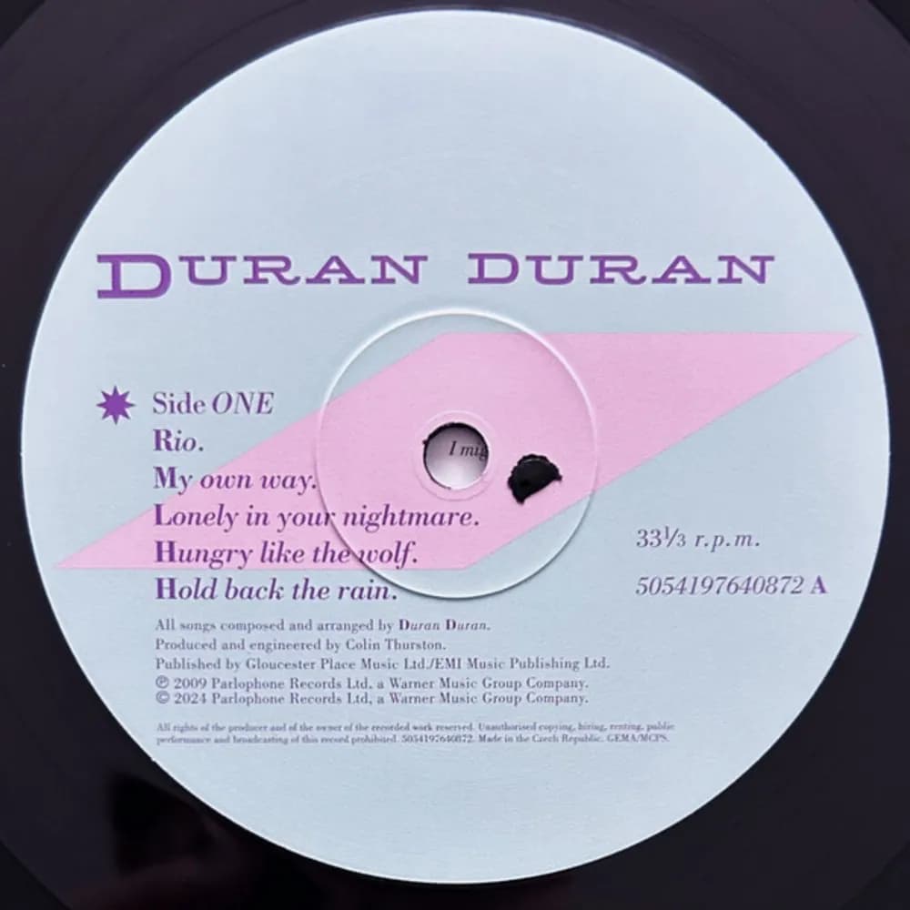 Duran Duran - Rio (LP nuevo)