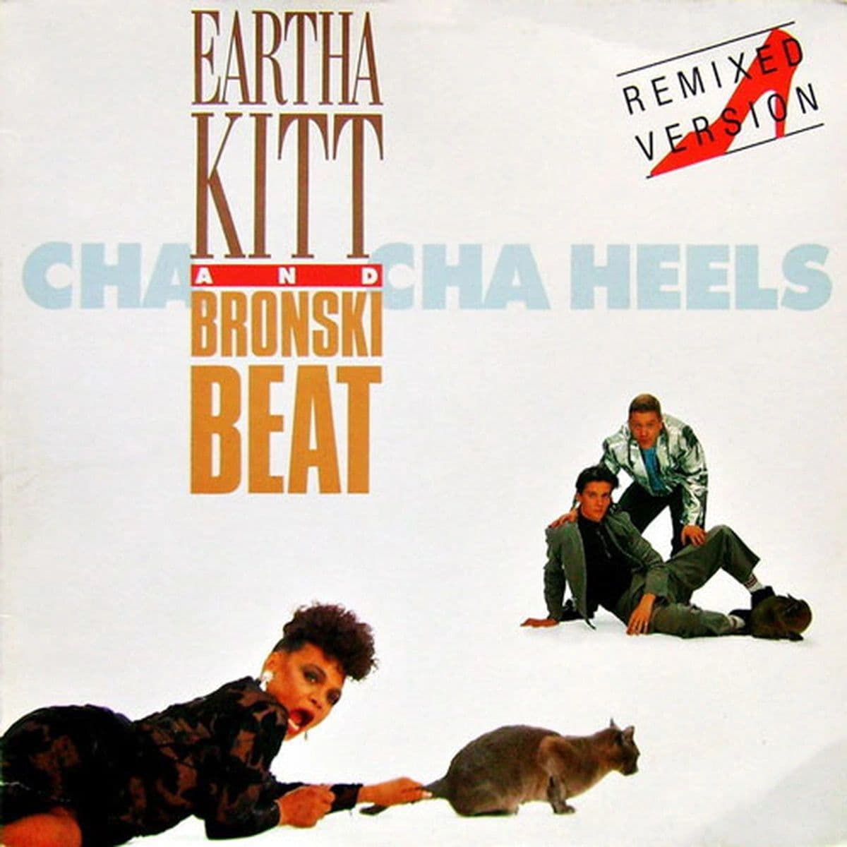 Eartha Kitt And Bronski Beat – Cha Cha Heels (Remixed Version) (Vinilo usado) (VG+)