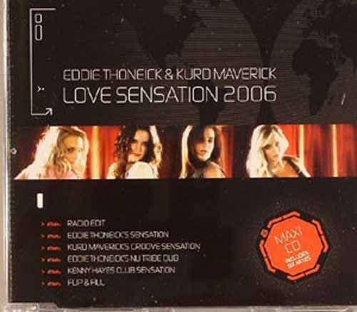 Eddie Thoneick & Kurd Maverick – Love Sensation 2006 (CD Maxi Single) usado (VG+) box 2
