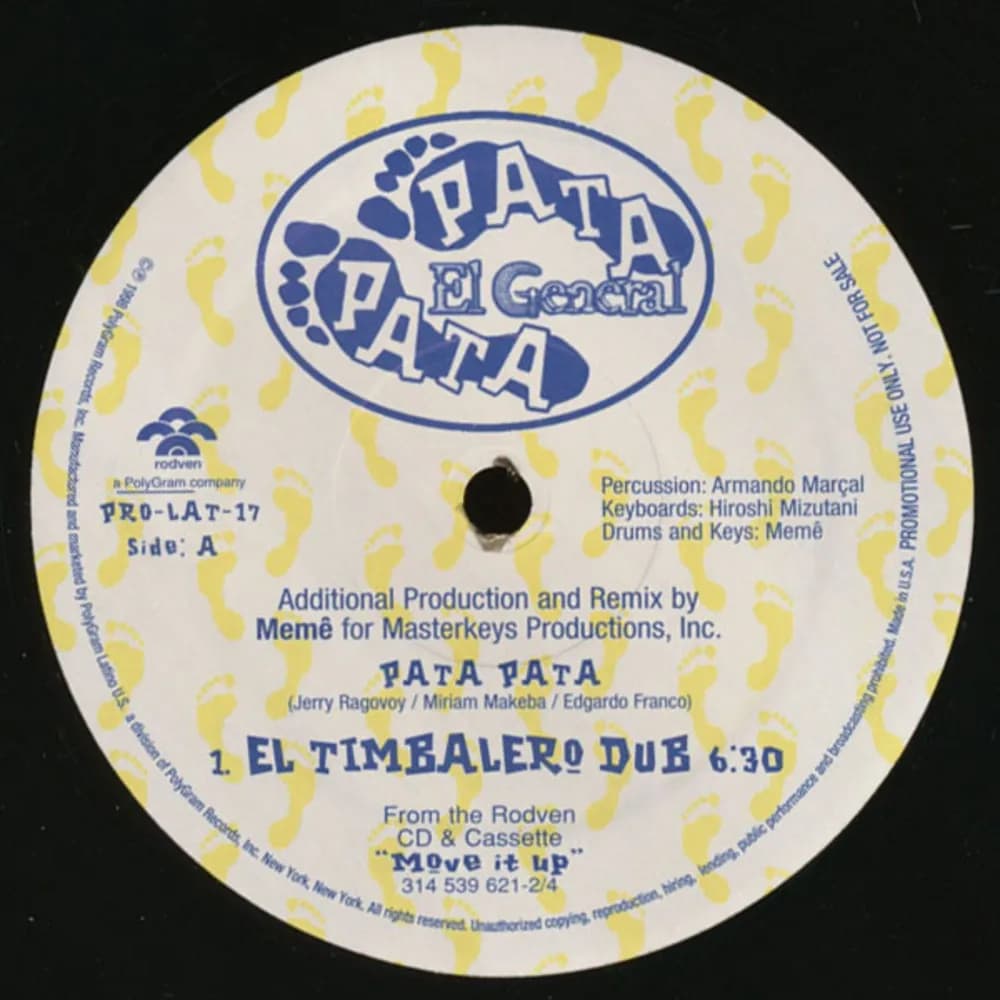 El General - Pata Pata (Vinilo 12" usado VG+)